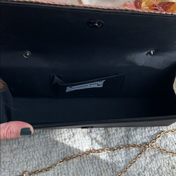 Charming Lorren Bell pink tweed clutch - Picture 10 of 11